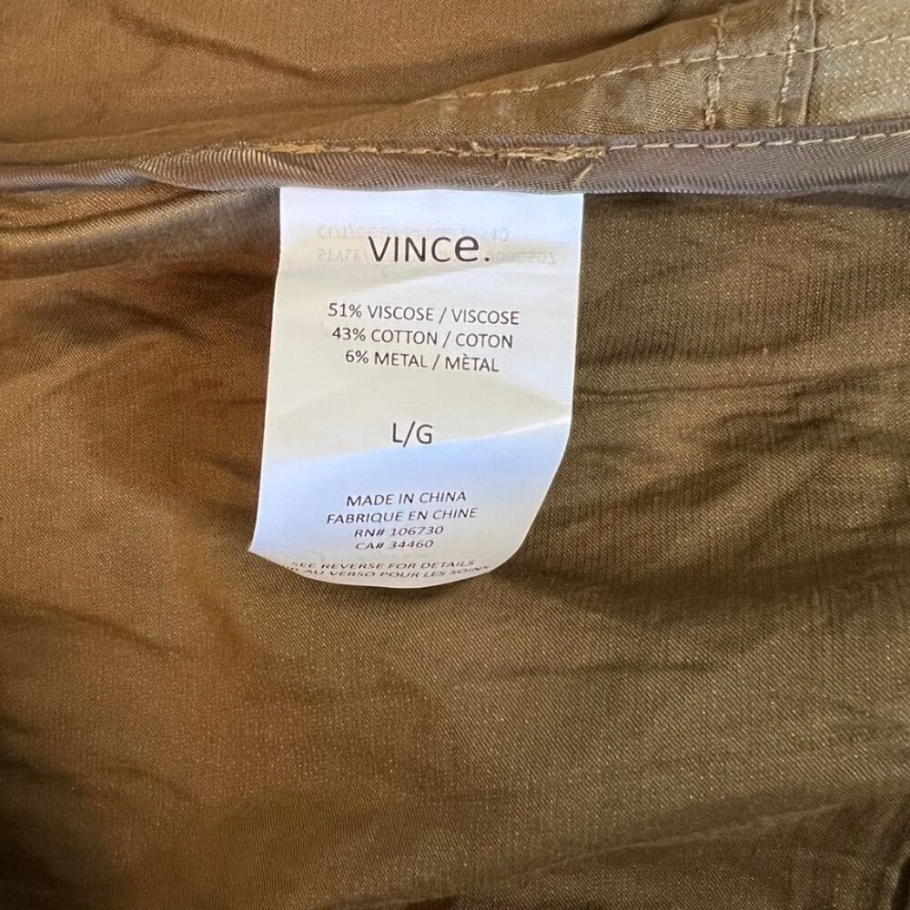 Vince Olive Green Luxe Anorak Festival Jacket sz L - Picture 13 of 15